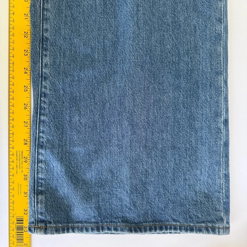 J. Crew Camp Pocket Wide Leg Jean Women Sz 29 Tall Classic Medium Wash Preppy